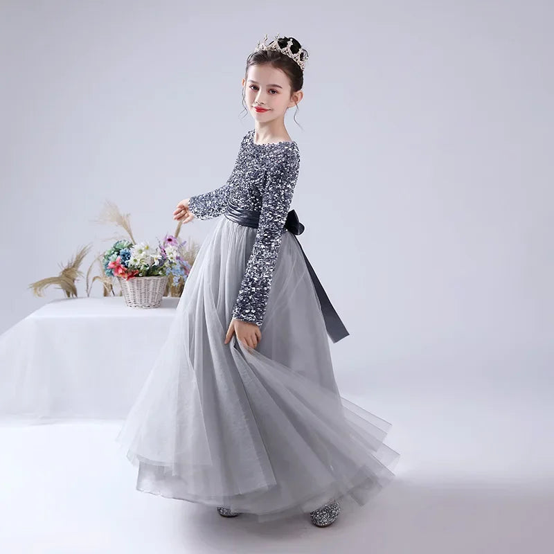 Classic Girls Chiffon Ball Gown