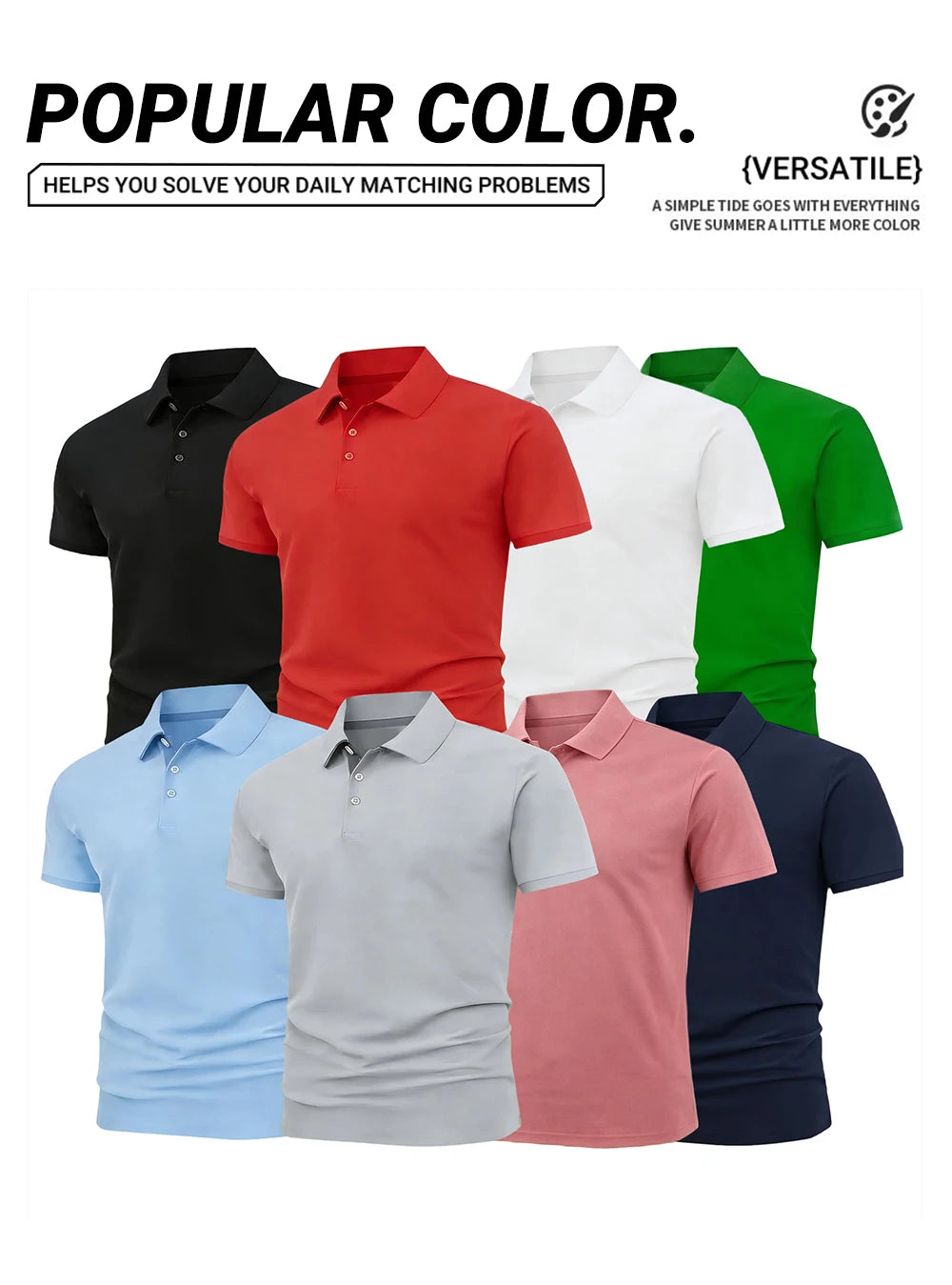 Poland Coat Of Arms Print Polo Shirt Mens Casual Breathable Lapel Tops Basic Short Sleeve T-Shirts Summer Commuting Male Clothes