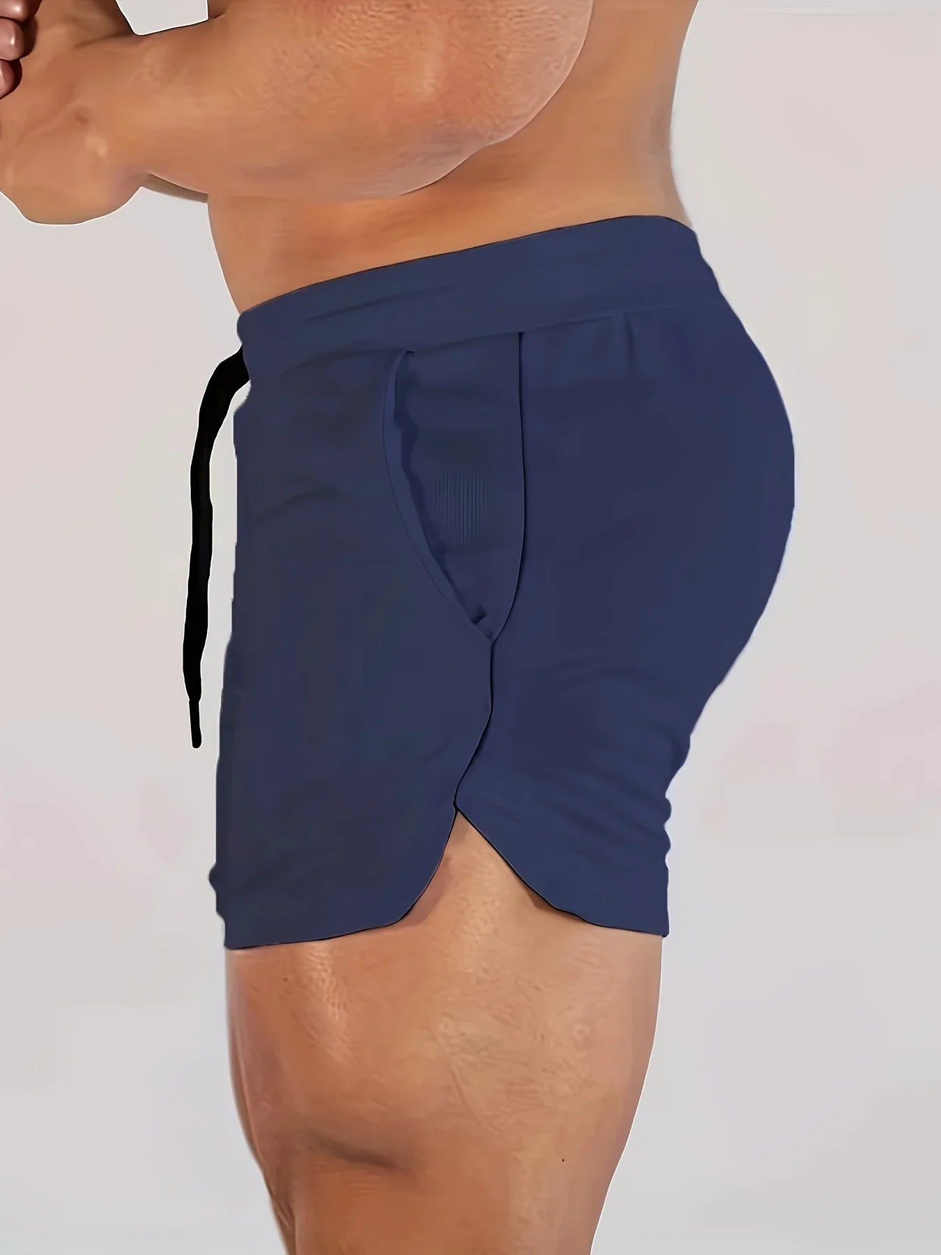 Men's Geometric Pattern Basketball Shorts with Mid Waist Micro Elastic Quick Drying Breathable Sports Pants for Running  Fitness