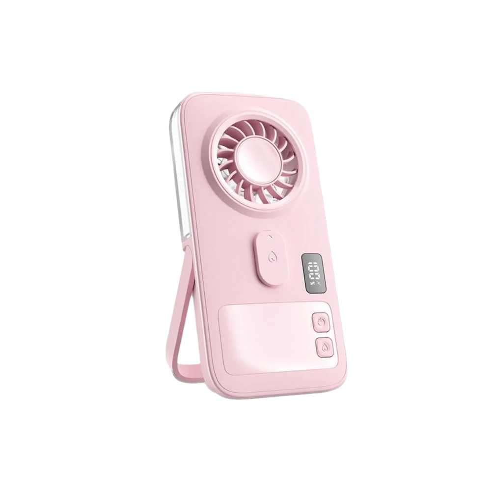 Mini Size Handheld Mist Fan USB Powered Compact Design Portable Mist Fan Moisturizing Function Mist Sprayer USB Rechargeable Fan