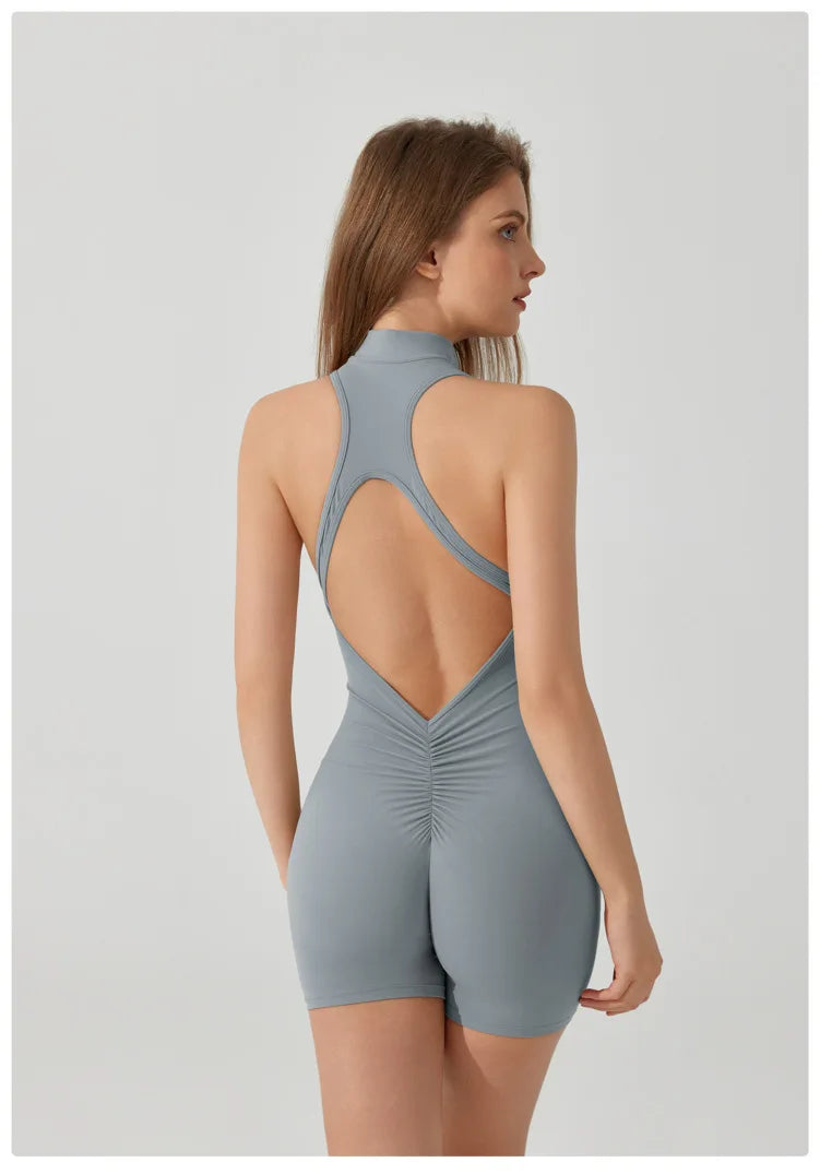 Sporty V Cut Yoga Jumpsuit