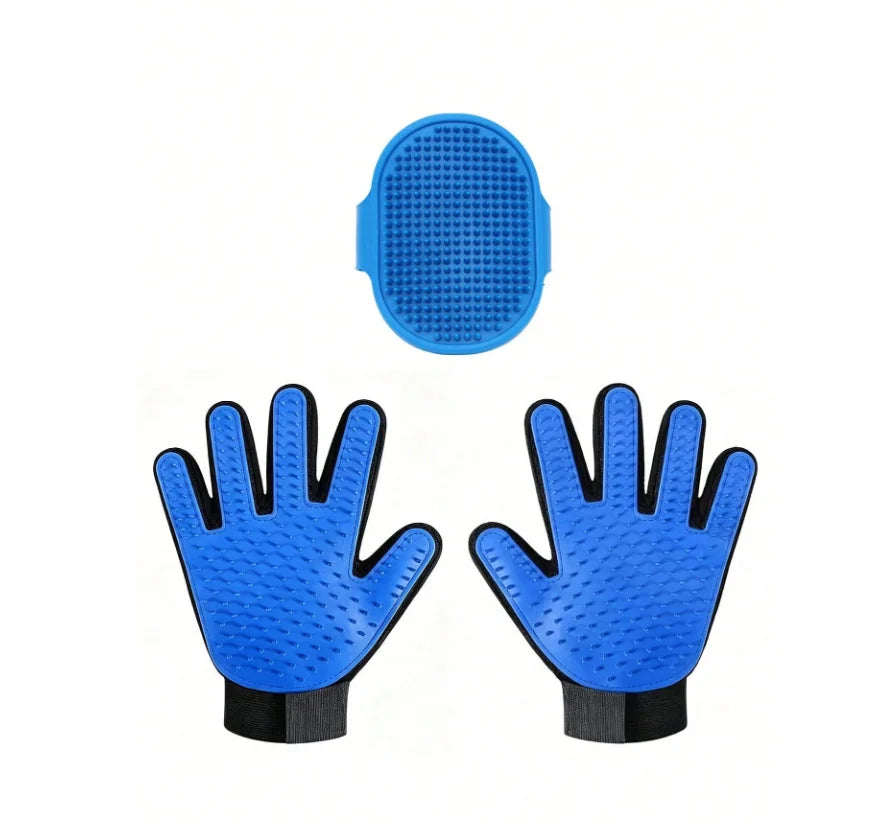 2-in-1 Deshedding Glove Bath Set