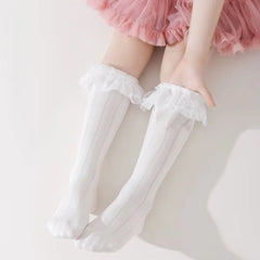 Lace Ruffle Baby Knee Socks