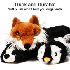 Stuffingless Crinkle Squeaker Dog Toy