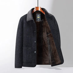 Modern Wool Blend Trench Coat