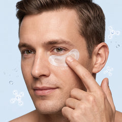 Men Gentle Hydrating Eye Patches, Soothe Tired Puffy Eyes, Moisturize Dry Under Eye Skin, Daily Eye Care for Men