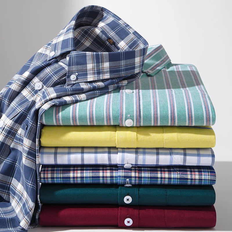 Pure Cotton Oxford Business Shirt