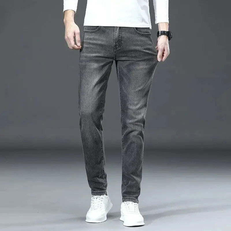 Slim Light Wash Denim Jeans