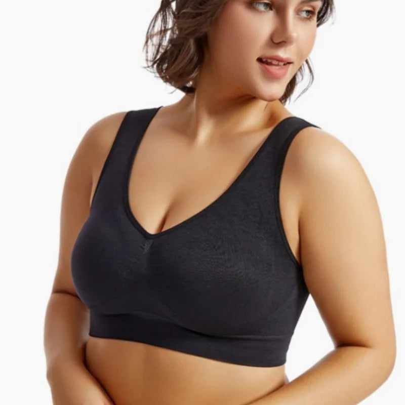 Seamless Sports Bras For Women Push-Up Bra Female Breathable Brassiere No Pads Bralette Solid Color Crop Top Sexy Lingerie S-5XL