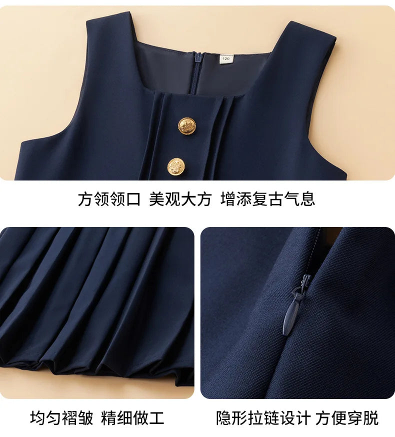 British Style Kids Vest Suit