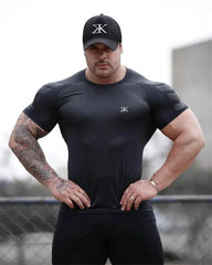 2023 New gym shirt Men Compression T-shirt men Shirts Skinny Tee Shirt Male Gyms Running T-shirt Fitness Sports men's t-shirts