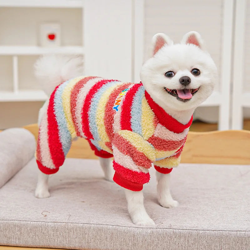 Pet Dog Clothes Soft Warm Fleece Dogs Jumpsuits Pet Clothing for Small Dogs Puppy Cats Clothes Chihuahua Yorkshire Costume Coat