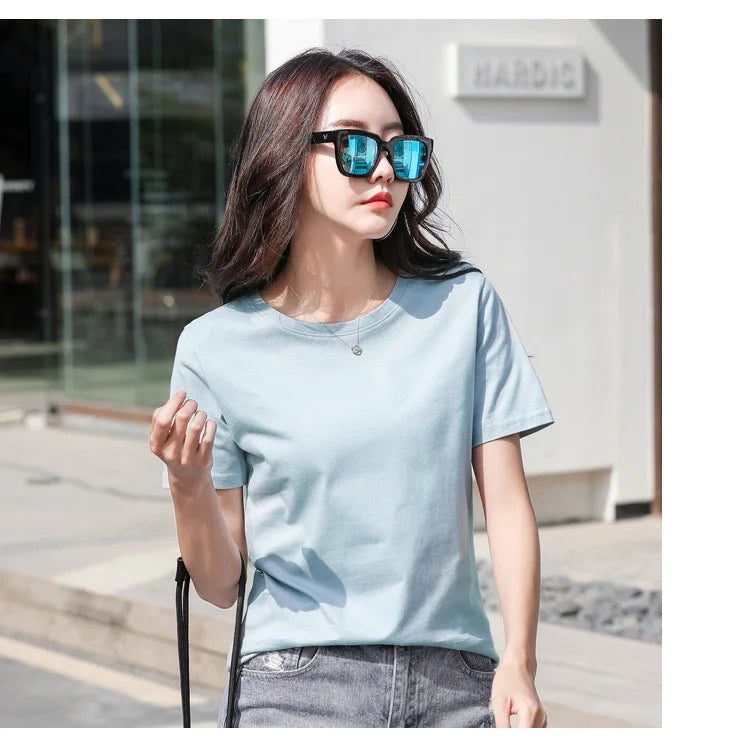 Pure Cotton Casual Loose Tee