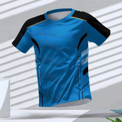 Men's T-shirts Sport Running T-shirt Men Quick-drying Breathable Short Sleeve Round Neck Gym Top Outdoor Workout Men Clothing
