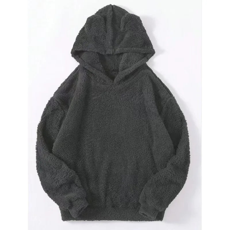 Men’s Plush Rabbit Ears Fleece Hoodie