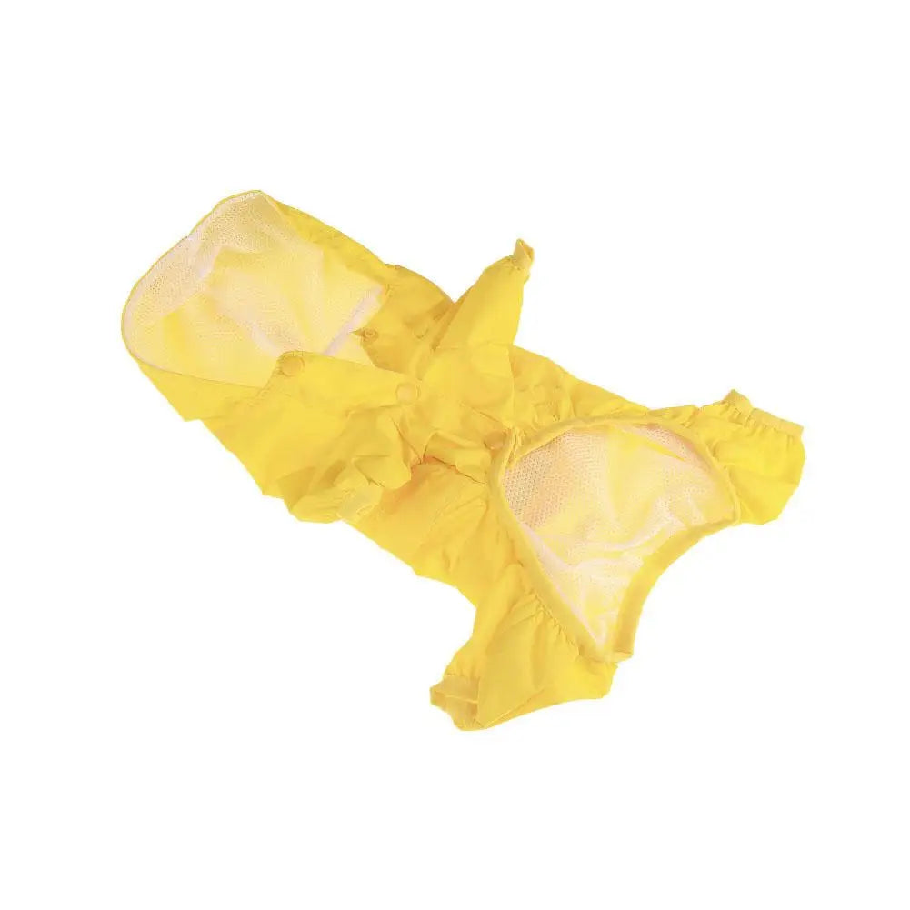 Pet Dog Raincoat Waterproof Puppy Cat Rain Coat Jacket Hooded Outdoor Rainwear Jumpsuit Clothes Small Medium Dogs Apparel