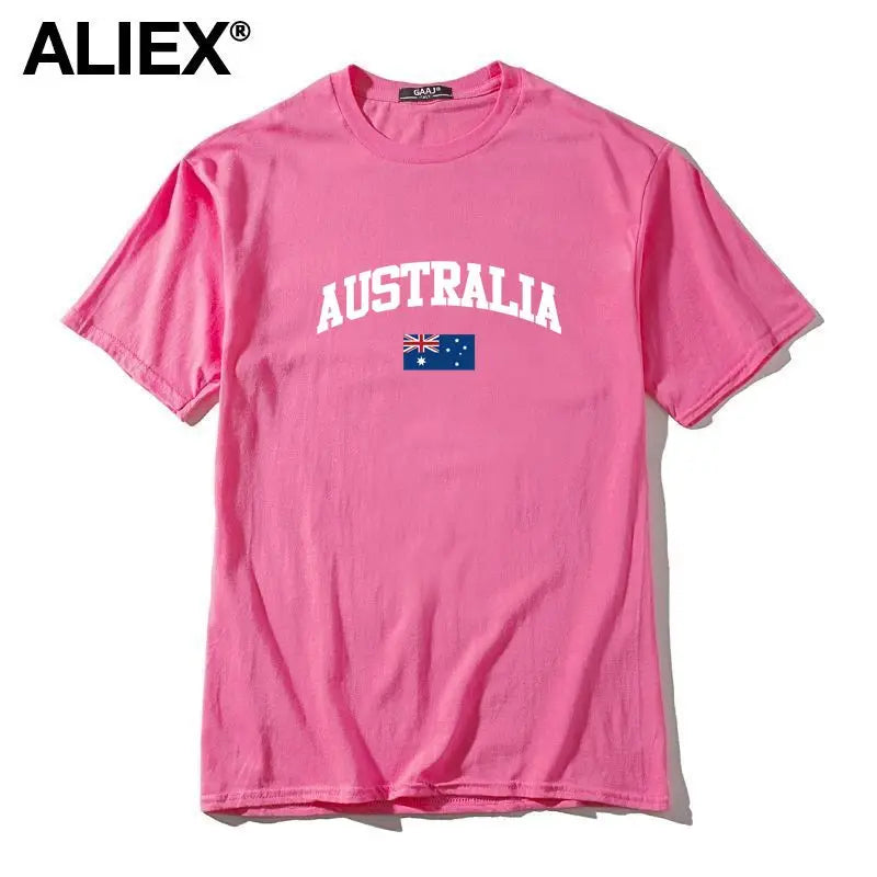 Australia Flag Cotton Graphic Tee
