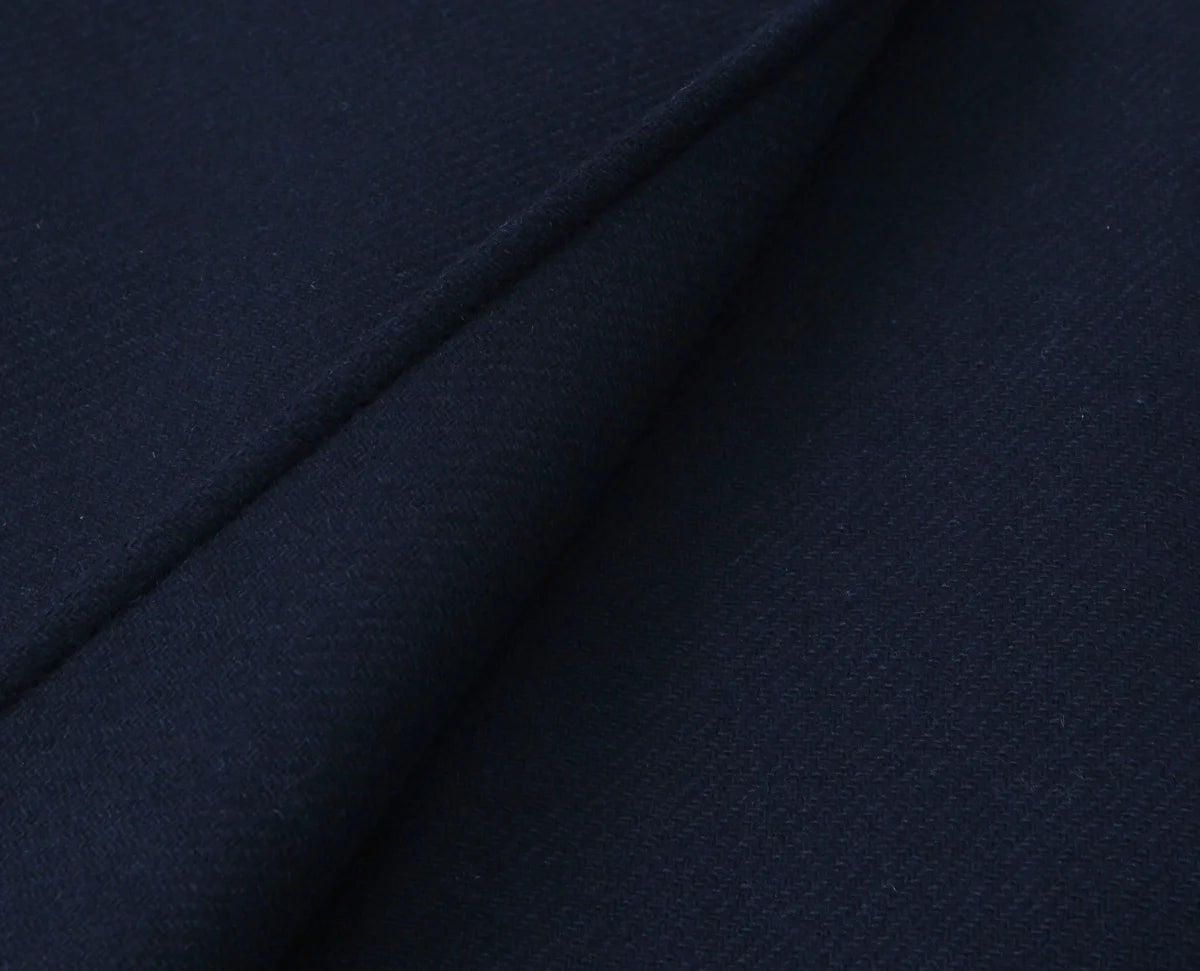 Retro Black Wool Long Coat