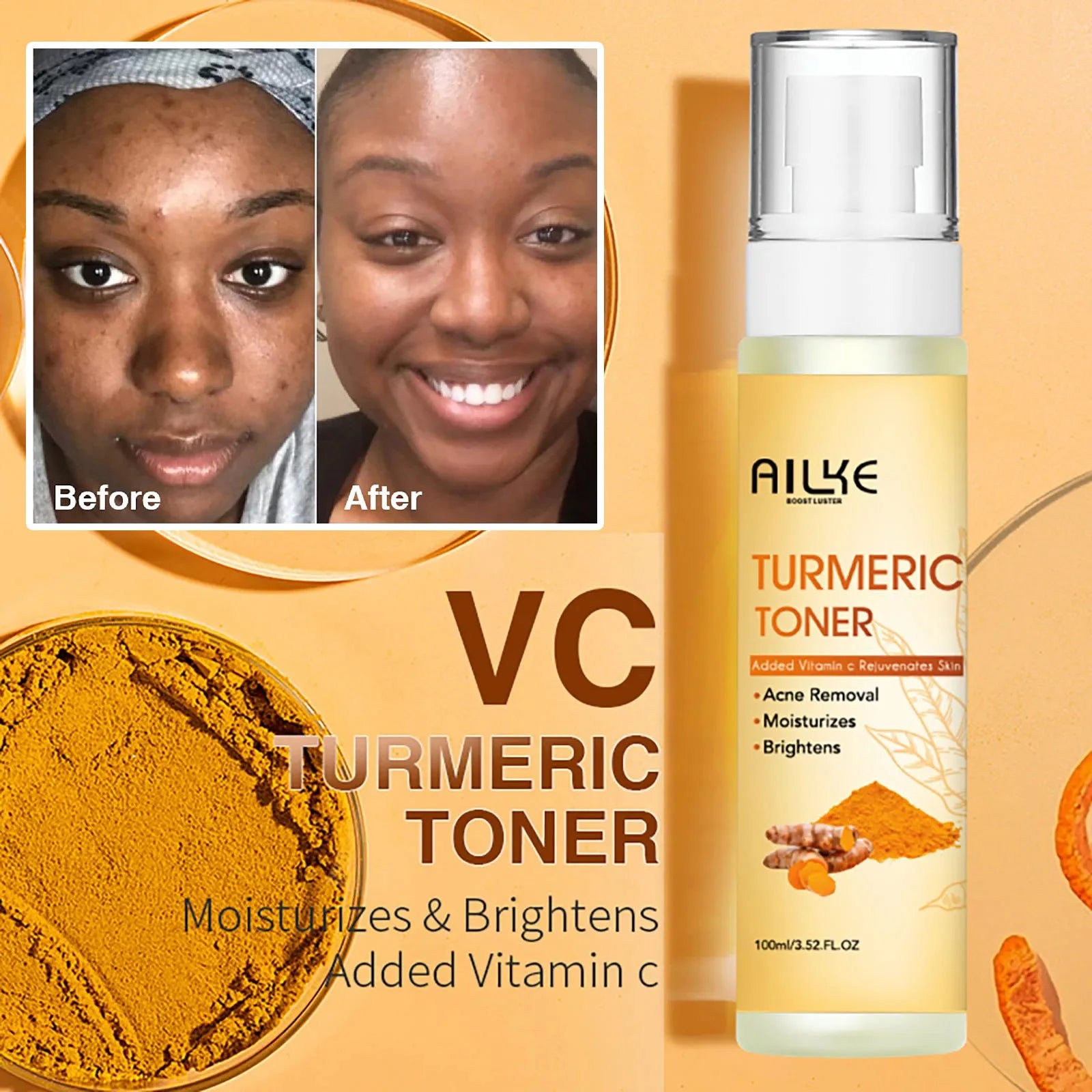 Organic Turmeric Brightening Skincare Set
