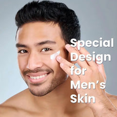 50ml 6-in-1 Men Facial Cream Daily Moisturizer with Hyaluronic Acid & Collagen,Hydrating Revitalizing Skin Care Fast-Absorbing