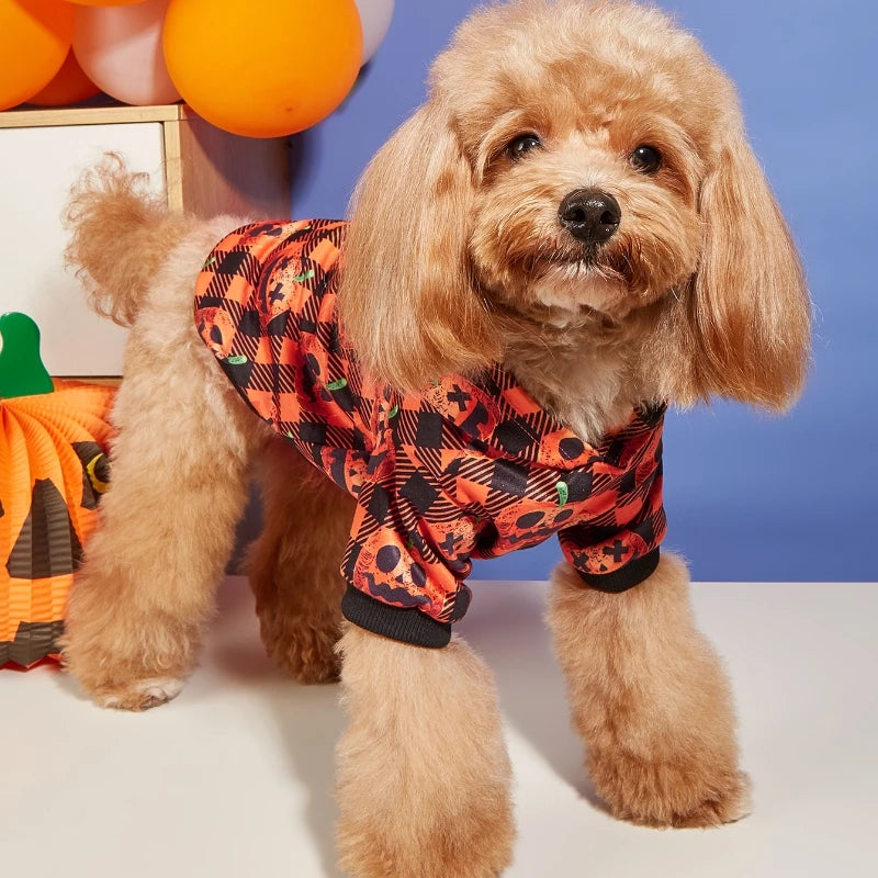 Halloween Print Pet Hoodie Sweatshirt