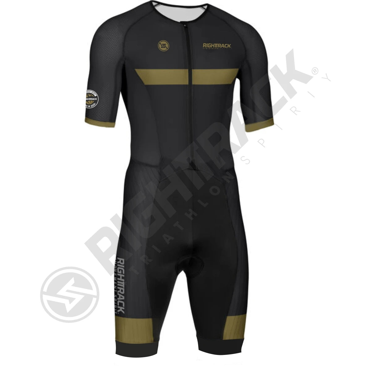 RIGHTTRACK Trisuit MEN'S Triathlon Jumpsuit Summer Skinsuit Swimming Cycling Running Competition Apparel Custom Names Flags