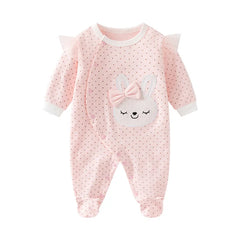 Sweet Striped Baby Girl Romper