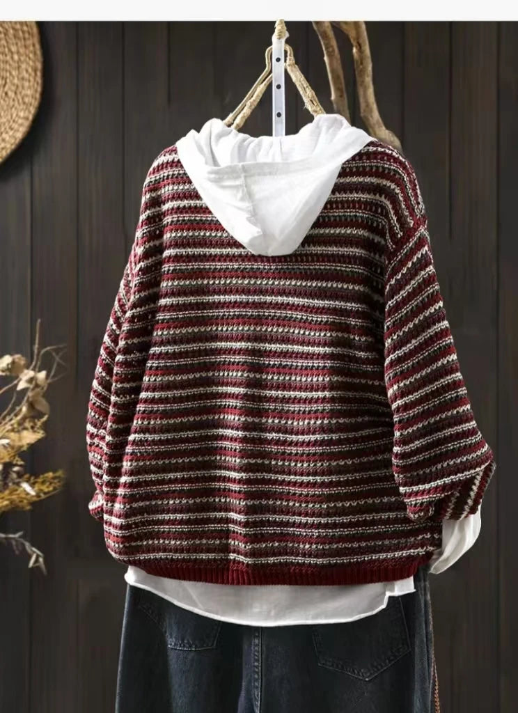 Loose Knit Winter Cardigan Sweater