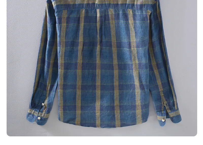 Plaid Casual Overshirt Men