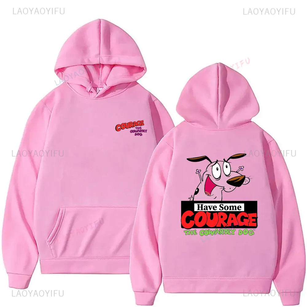 Vintage Cartoon Drop Shoulder Hoodie