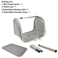Portable Bird Travel Bag With Stand & Removable Straps Breathable Design Suitable for Small Pets and Birds Parrots Hamsters