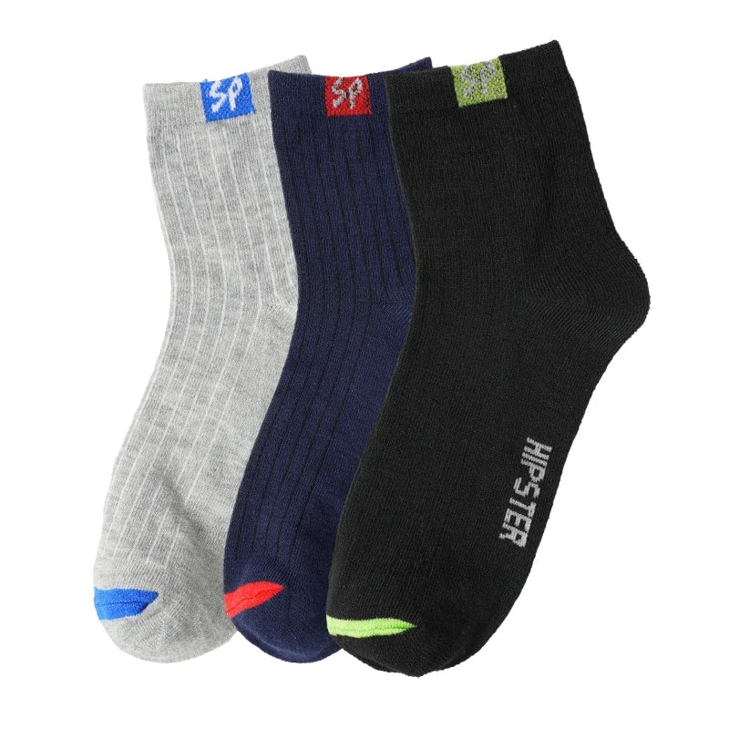 Men’s Breathable Crew Socks (3 Pairs)
