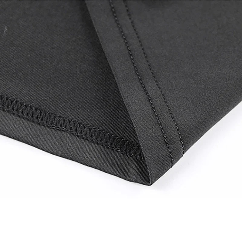 Training Exercise Sleeveless T-shirts Men Fitness Running Vests Turtleneck Elastic Quick Dry Compression Shirt Gym Tank Tops