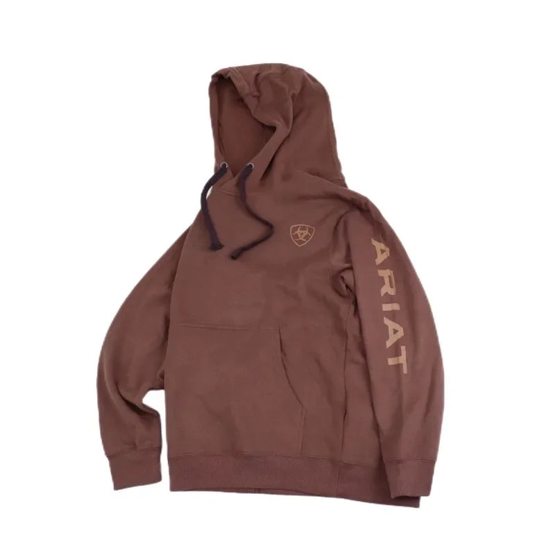 Men's Crew Neck Hoodie Printed Hoodie Trendy Sportswear Outdoor Sports Cotton Top Autumn and Winter Streetwear