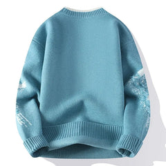 Patchwork Distressed Knit Pullover