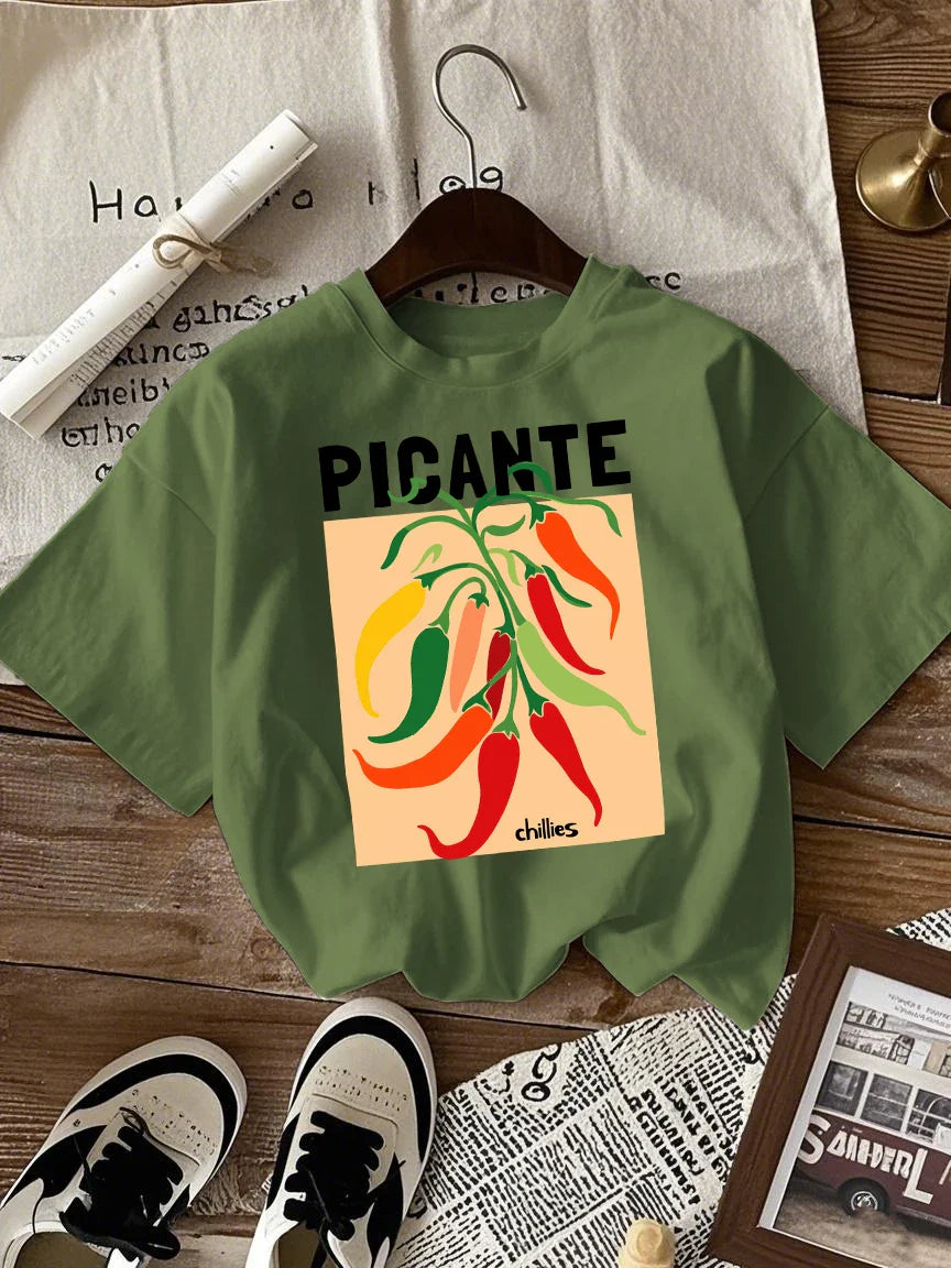 Picante Chillies Streetwear Cotton Tee