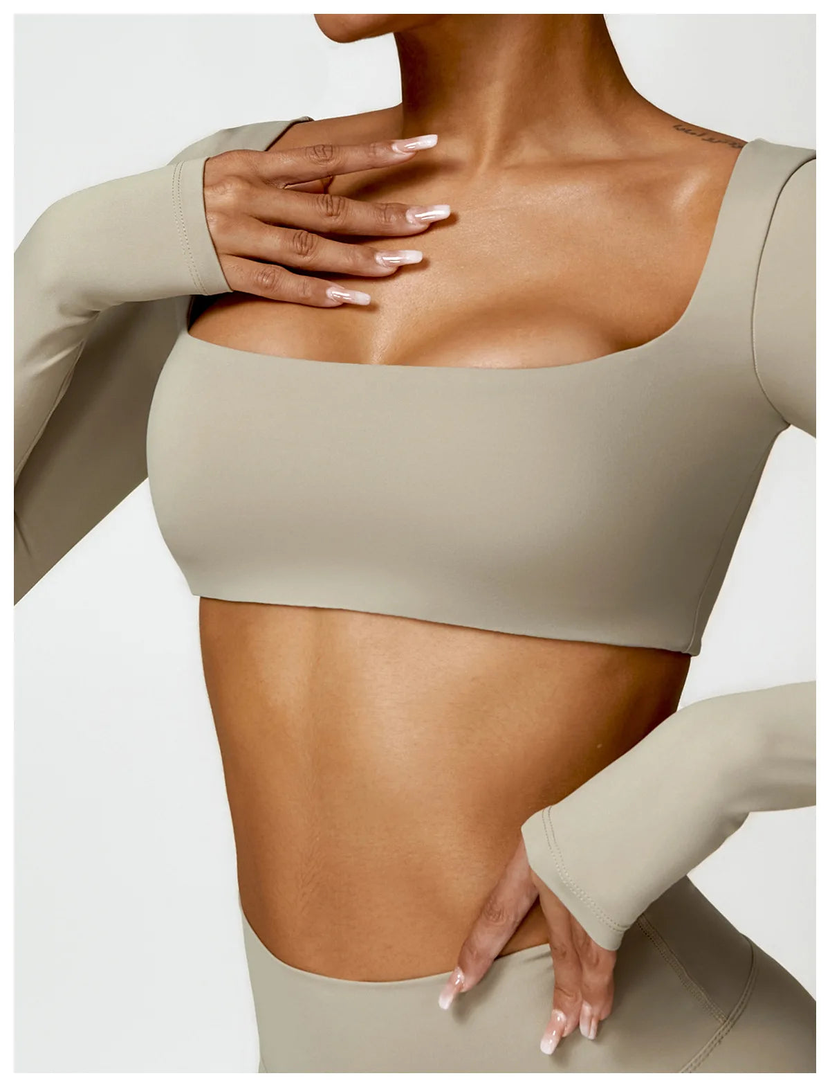 Summer 2PCS Yoga Suit Sports Set Women Quick-Dry Gym Set Women Tracksuit Running Workout Long Sleeve Sports Shirt Yoga Clothing