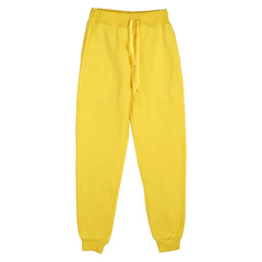 2025 Autumn/Winter Joggers Sweatpants Men and Women Elastic Waist Loose Casual Trousers White Beige Pink Yellow Mens Sweat Pants