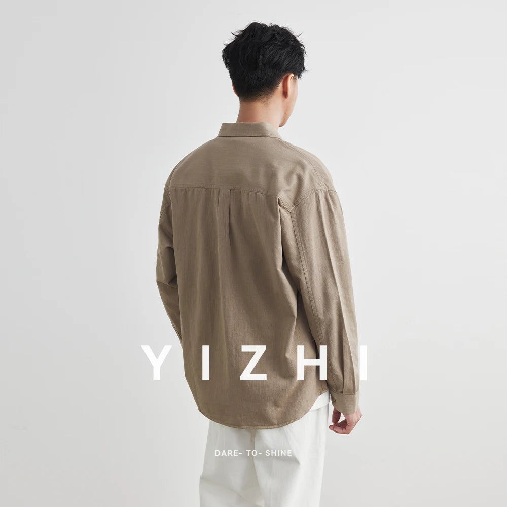Vintage Cotton Workwear Shirt Men