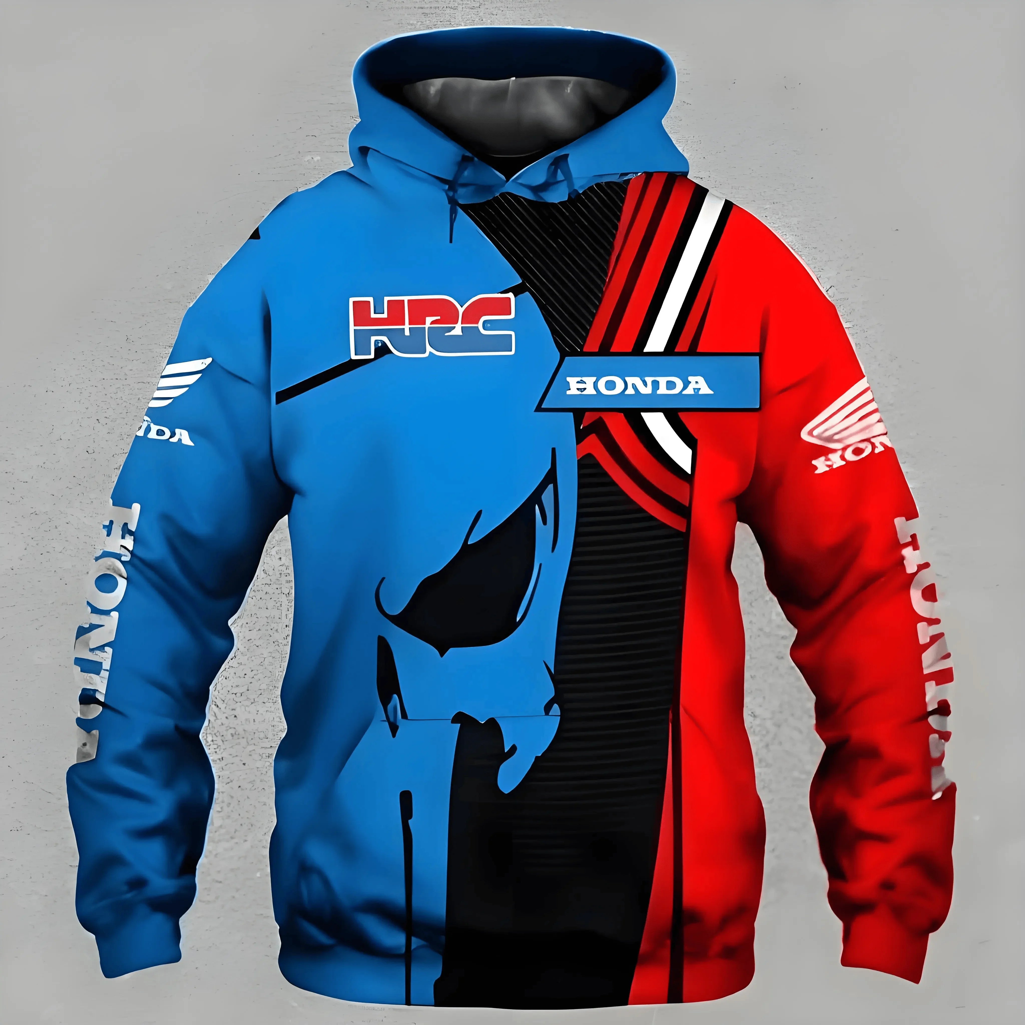Racing Style Long Sleeve Hoodie