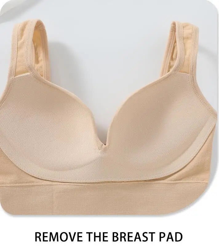 Sexy Sports Bra Beauty Back Push Up Bras Big Backless Straps Soft Support Lingerie For Women Underwear