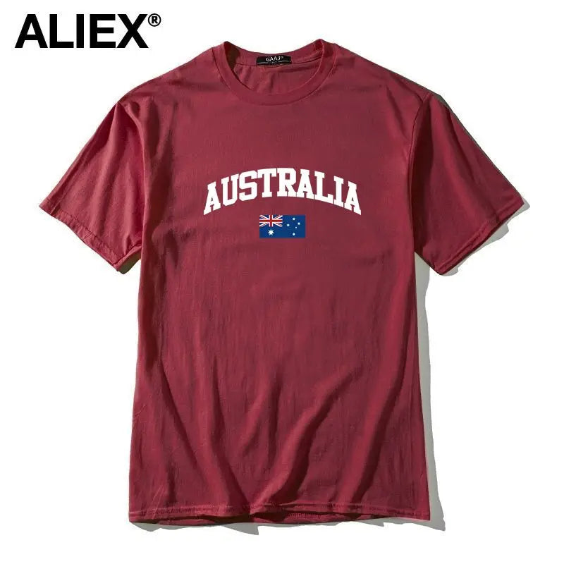 Australia Flag Cotton Graphic Tee