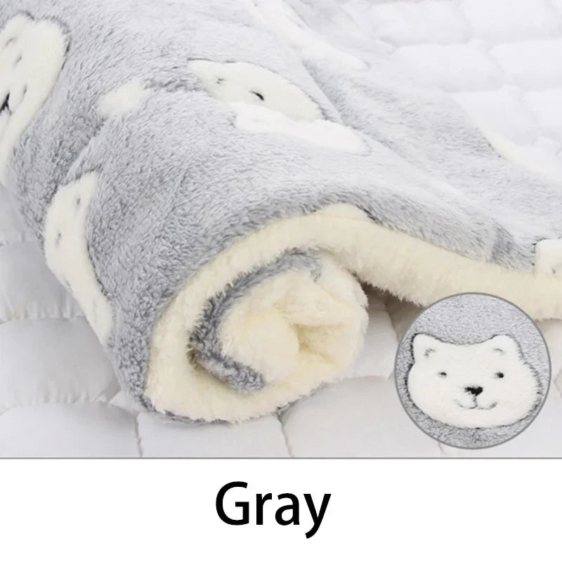 Flannel Winter Sleeping Mattress Cushion