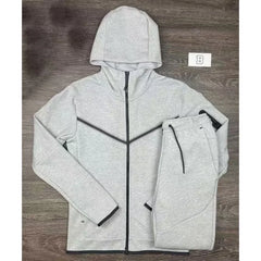 Luxury Brand Men Tracksuits 2-piece Set Black Sports Suit Tracksuits Jogging Men's Clothing Sweatpants Zip Sweatshirts Techwear