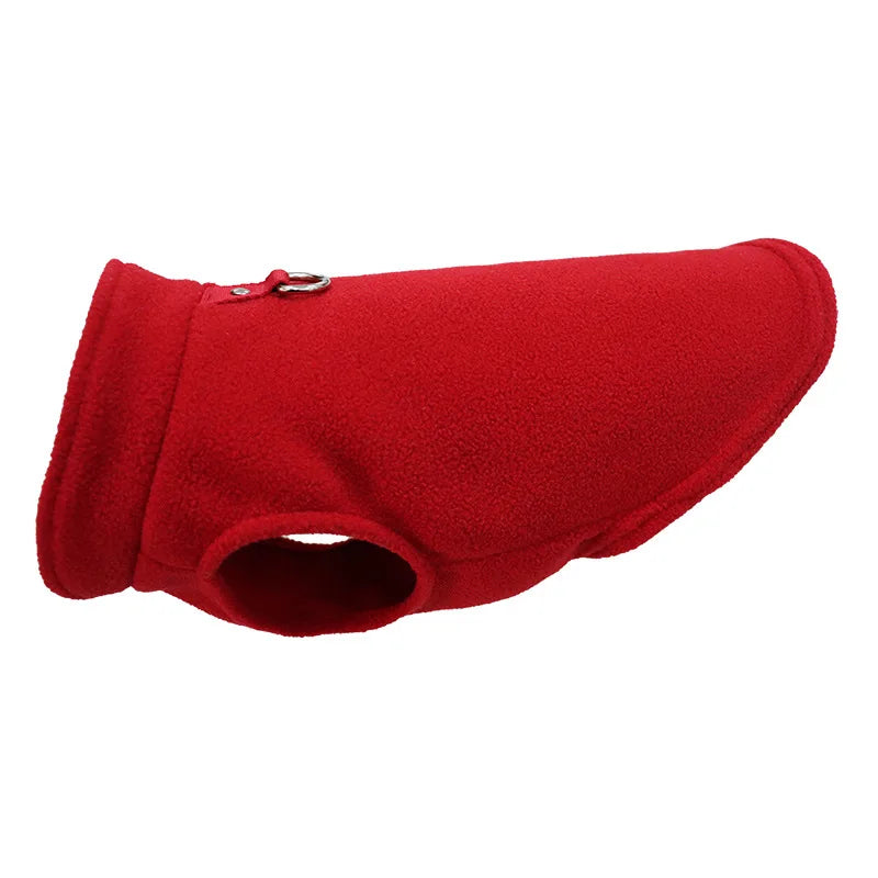 D-Ring Warm Fleece Dog Vest