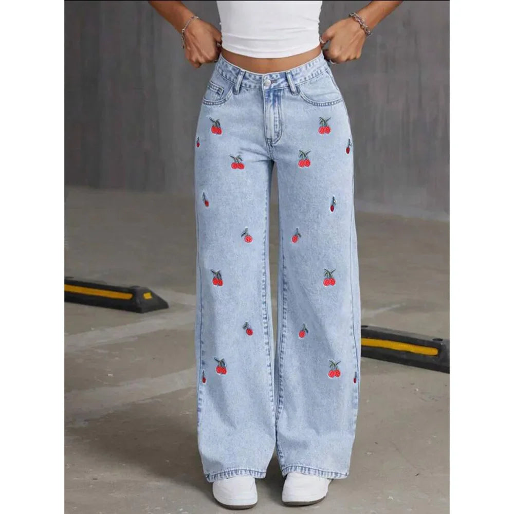 Vintage Wide Leg Street Jeans