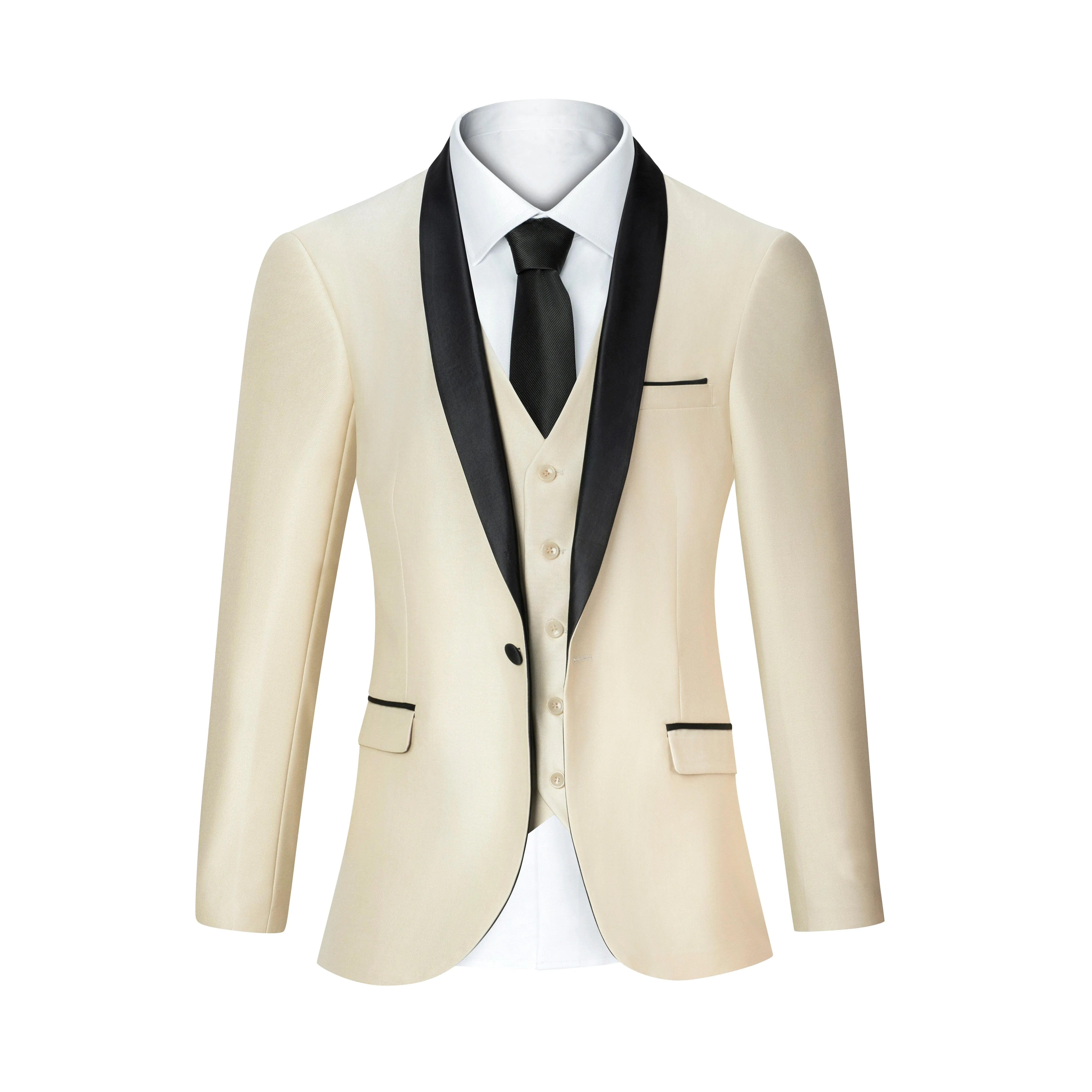 Peak Lapel Three-Piece Suit