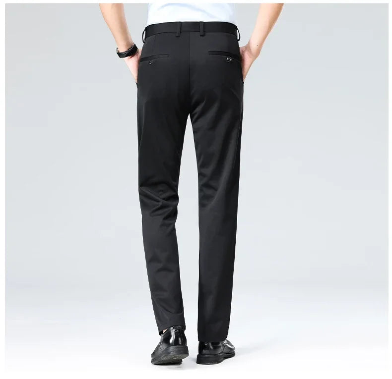 Classic Wrinkle-Resistant Suit Pants
