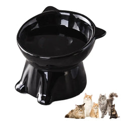 Cat Bowl Pet Accessories Ceramic Diagonal High Feet Cute Protection Cervical Spine Dog Bowl Drink Water Bowl Pet Supplies