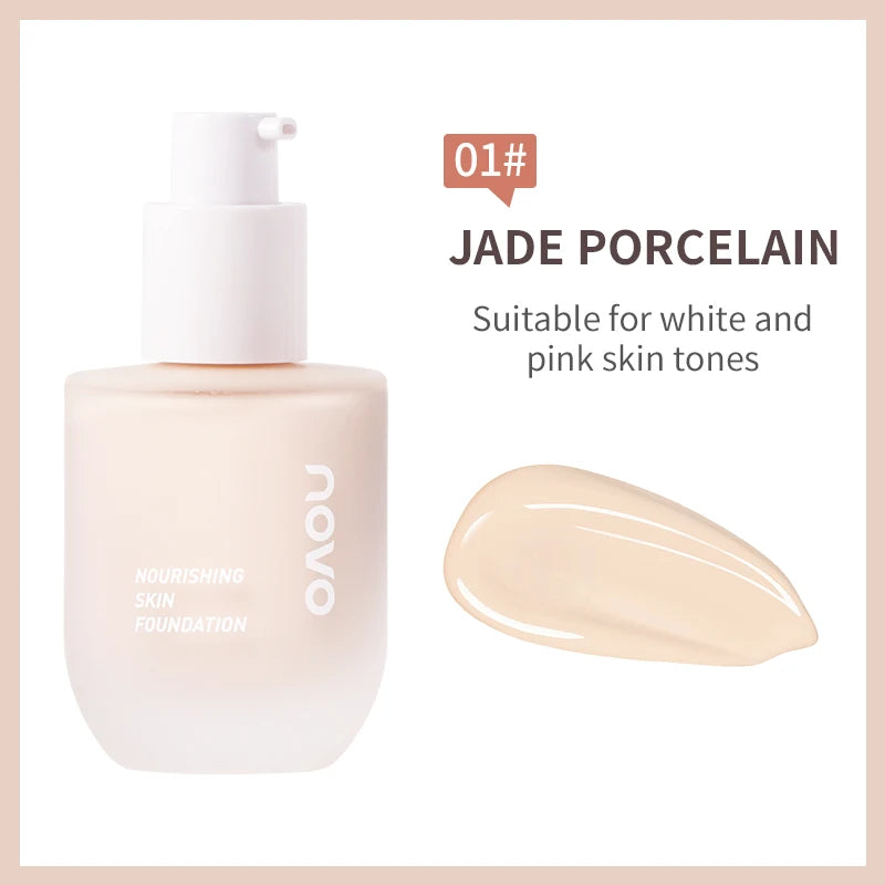 NOVO Moisturizing Lightweight Foundation Make-Up Can Create Natural And Soft Skin With Good Makeup Holding And Blemish Effect,